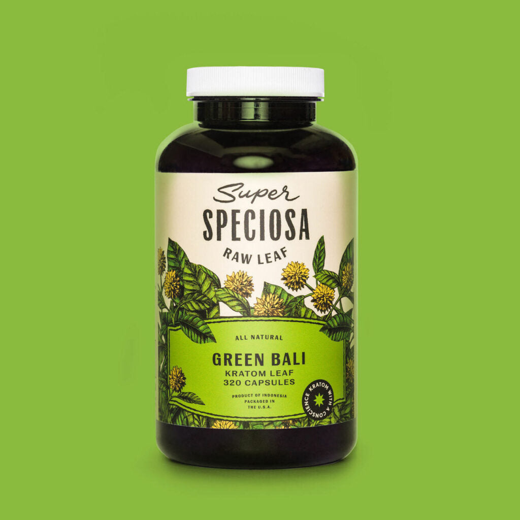 Super Speciosa Green Bali Kratom Capsules