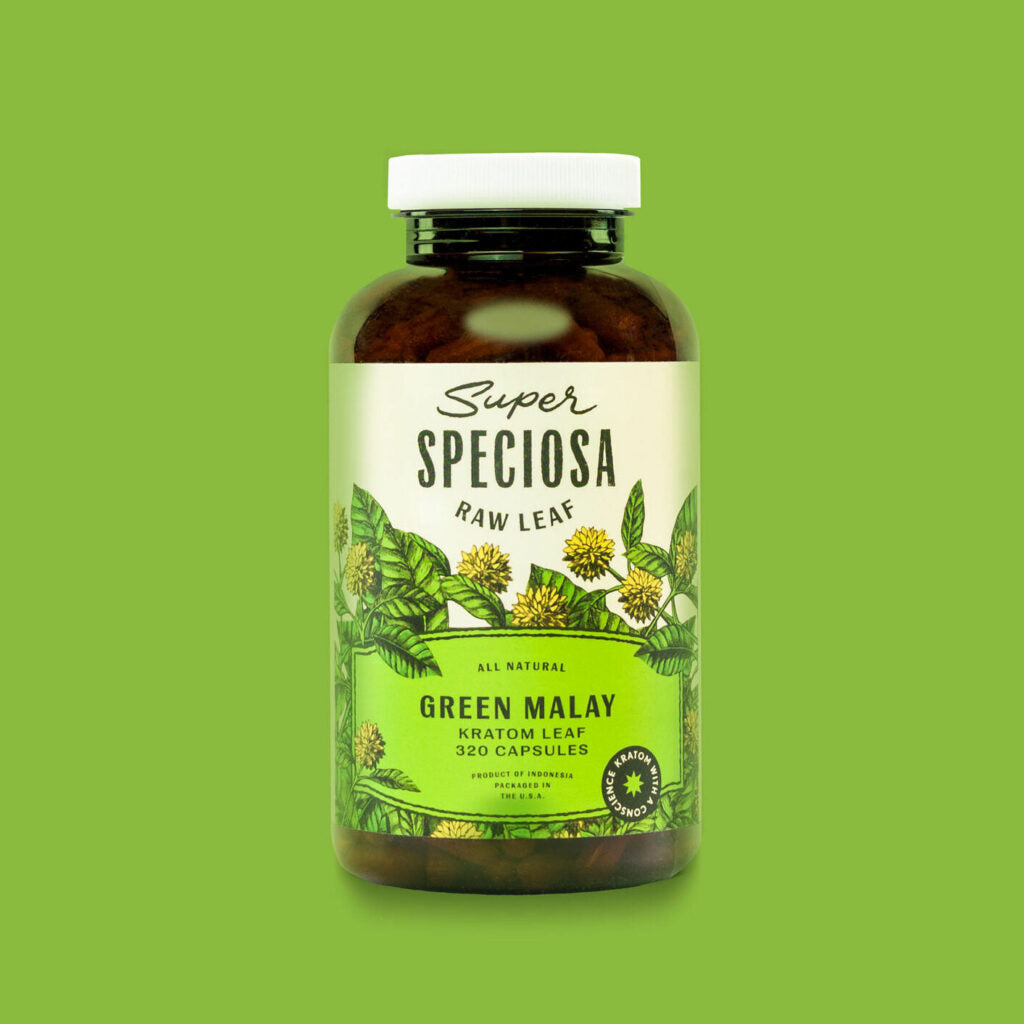 Super Speciosa Green Malay Kratom Capsules