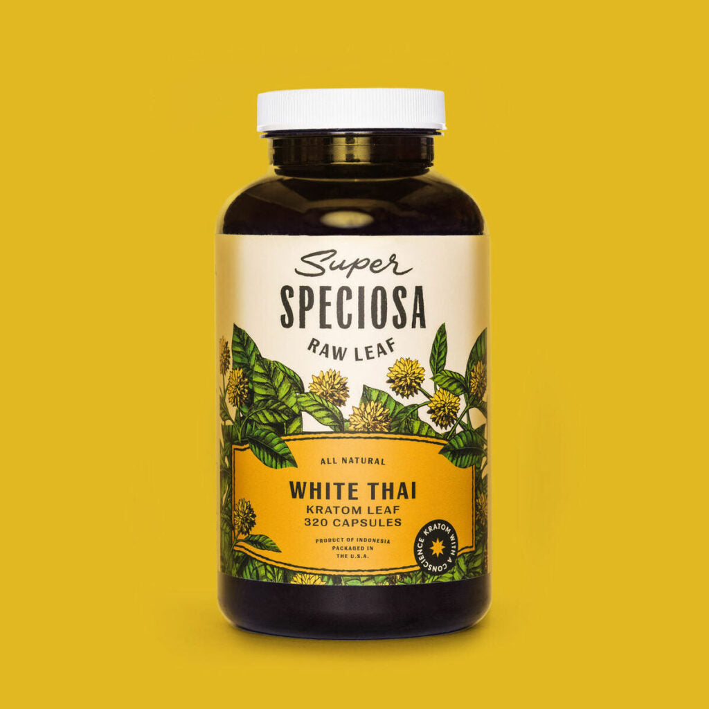 Super Speciosa White Thai Kratom Capsules