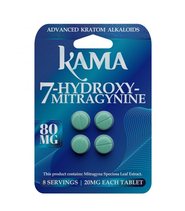 Kama 7-Hydroxymitragynine 80mg Tablets | 4 Count