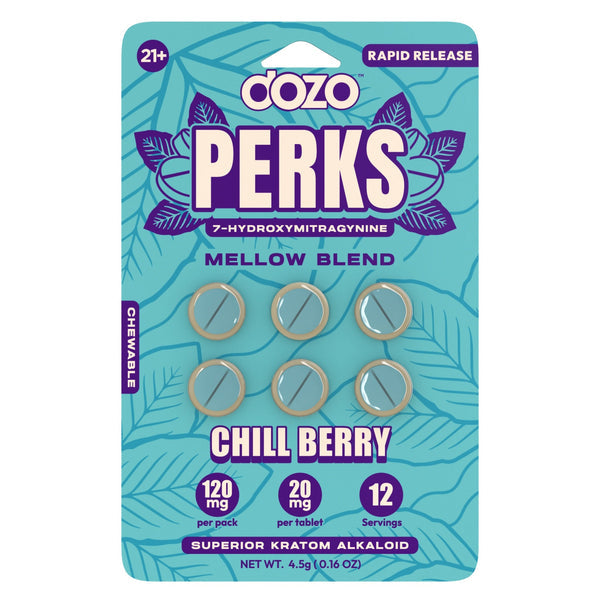 Dozo Perks 7-Hydroxymitragynine 6ct Tablets