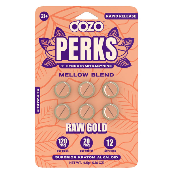 Dozo Perks 7-Hydroxymitragynine 6ct Tablets