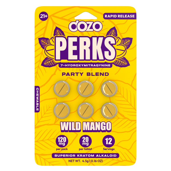 Dozo Perks 7-Hydroxymitragynine 6ct Tablets