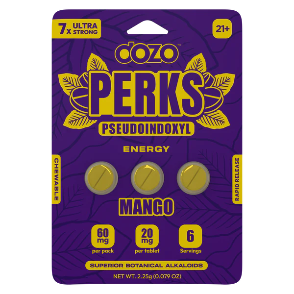 Dozo Perks Pseudoindoxyl Chewable Tablets 20mg Ultra Strong