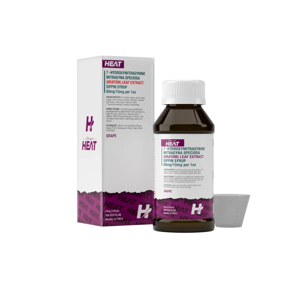 StraightHeat – Hydroxy Kratom Sippin Syrup (4oz / 118ml)