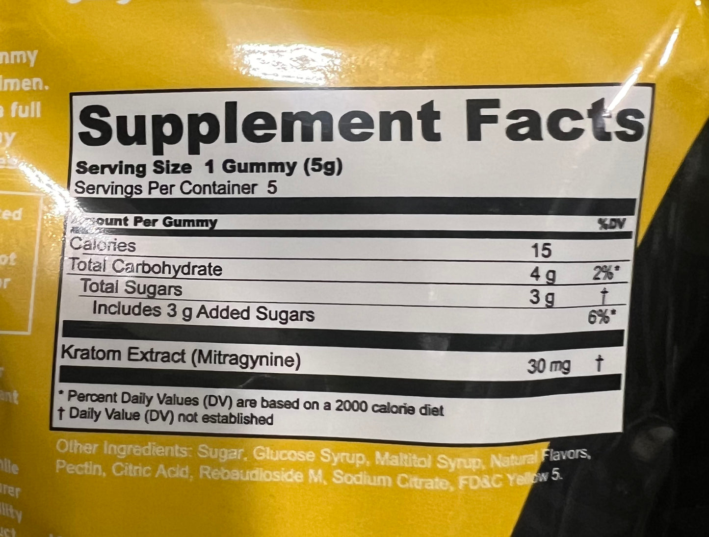 Mystic Labs Kratom Extract Gummies 150 MIT 5ct