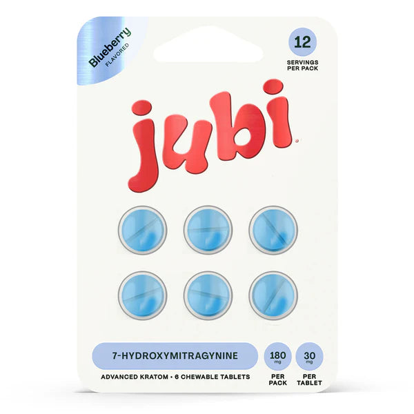 Jubi 7-Hydroximitragynine Extract Chewable Tablets – 30mg - 6ct
