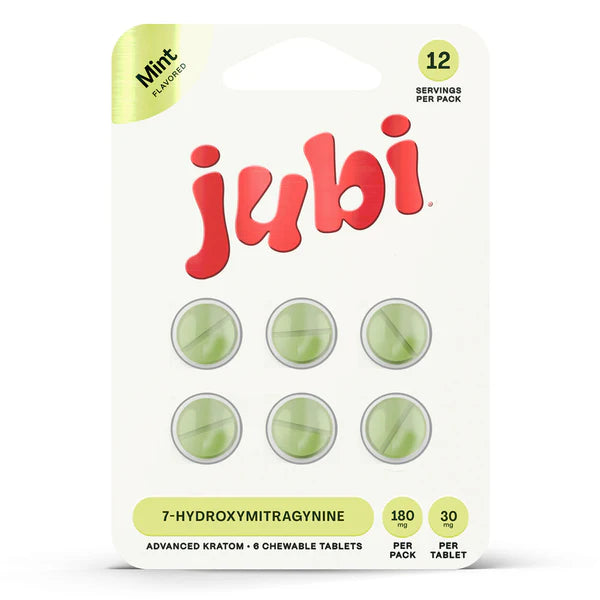Jubi 7-Hydroximitragynine Extract Chewable Tablets – 30mg - 6ct