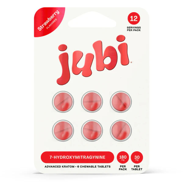 Jubi 7-Hydroximitragynine Extract Chewable Tablets – 30mg - 6ct