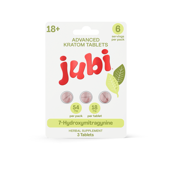 Jubi Advanced Kratom Tablets 7-Hydroxymitragynine 18MG, 3CT