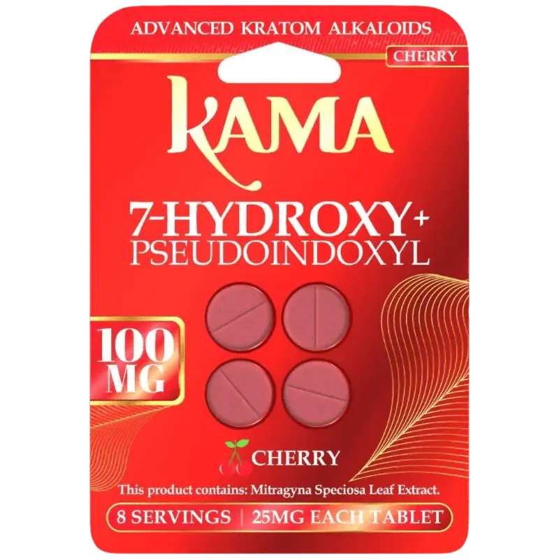 KAMA 7-Hydroxymitragynine + Psuedoindoxyl Tabs 25mg per Tablet | 4 Count
