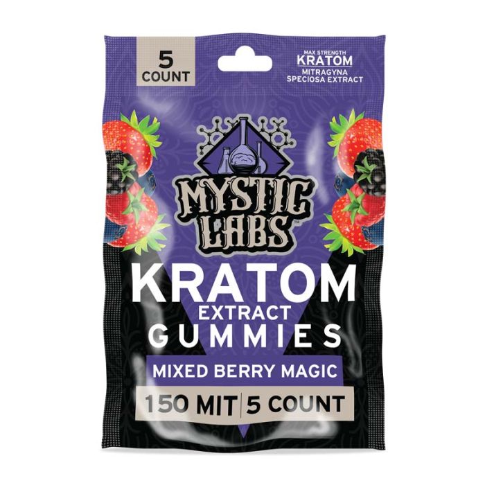Mystic Labs Kratom Extract Gummies 150 MIT 5ct