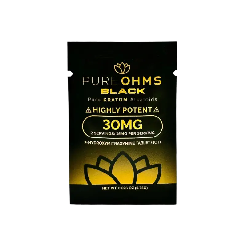 Pure OHMS 7-Hydroxymitragynine Tabs Black 30mg Per Tablet 1ct