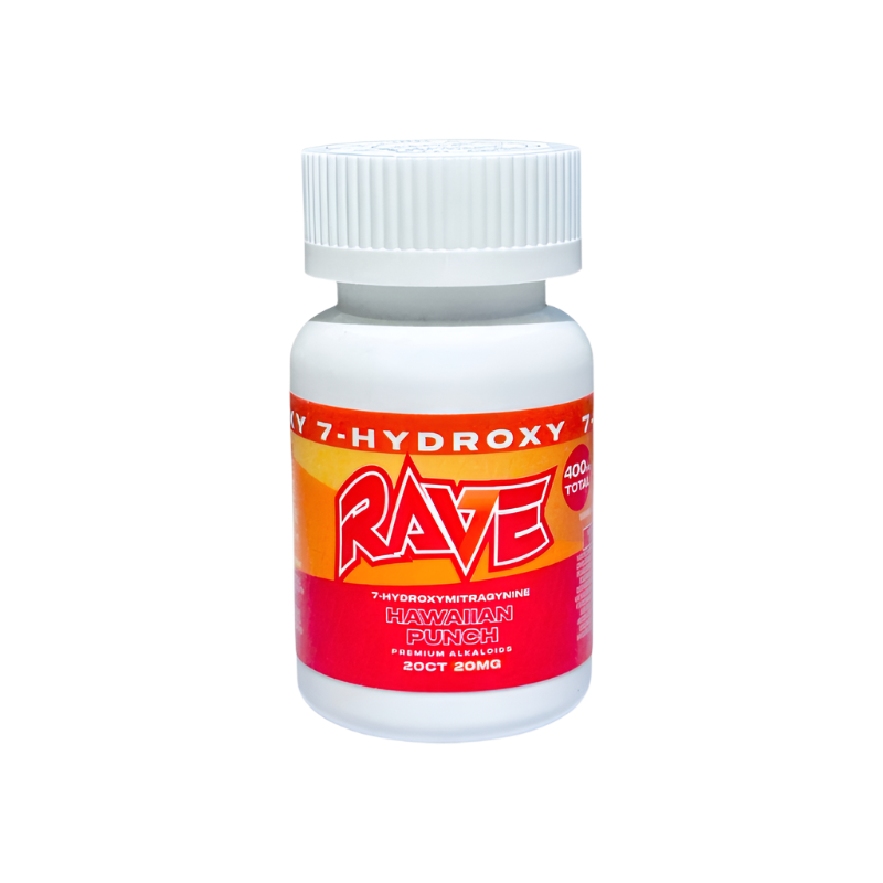 Rave 7-Hydroxymitragynine Chewable Tabs 20mg per Tablet 20ct – Hawaiian Punch