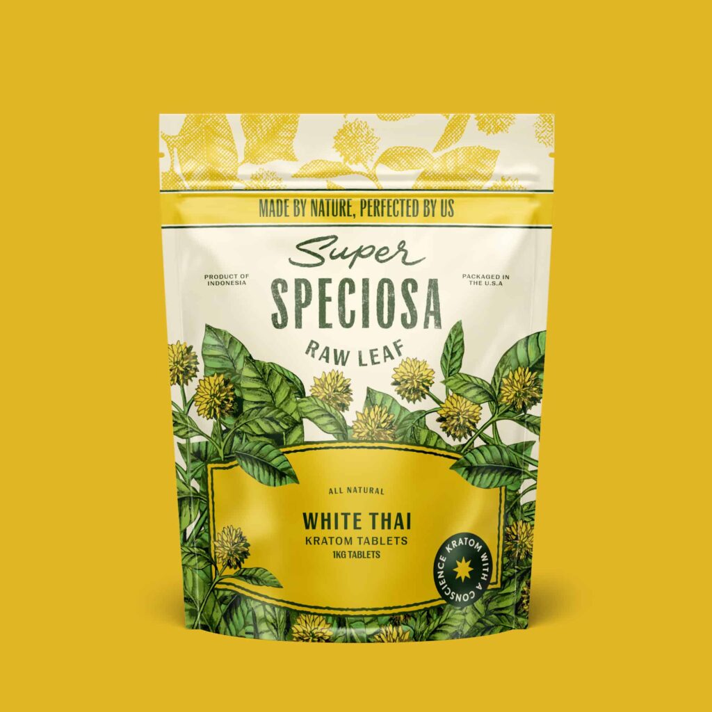 Super Speciosa White Thai Kratom Tablets