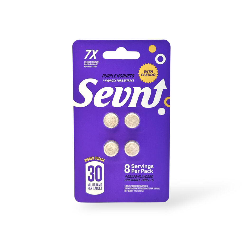 Sevn 7-Hydroxymitragynine + Pseudo Purple Hornets 30mg Tablets