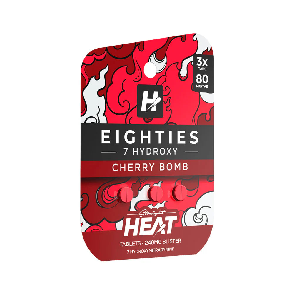 Straight Heat Kratom Eighties Edition High Potency 7 Hydroxy Tablet 80MG - 3ct