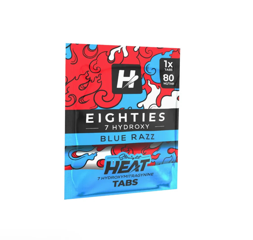 Straight Heat Kratom Eighties Edition 1 Tablet High Potency 7 Hydroxy Tablets 80MG