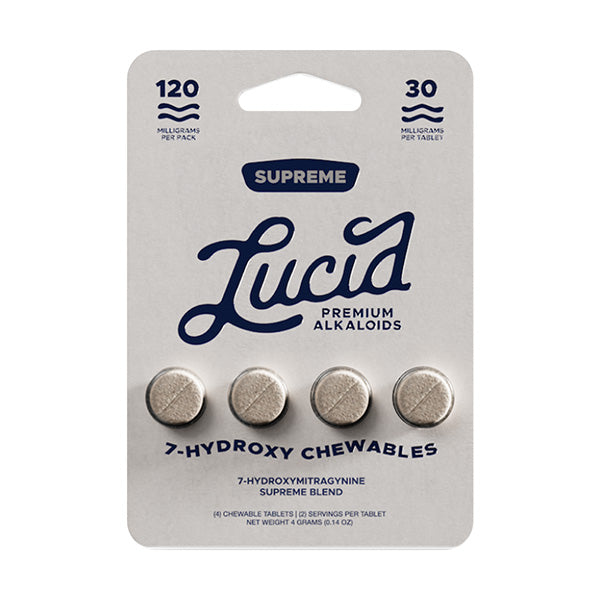 Lucid 7-Hydroxymitragynine Chewable Tablets – Supreme Blend 30mg - 4ct