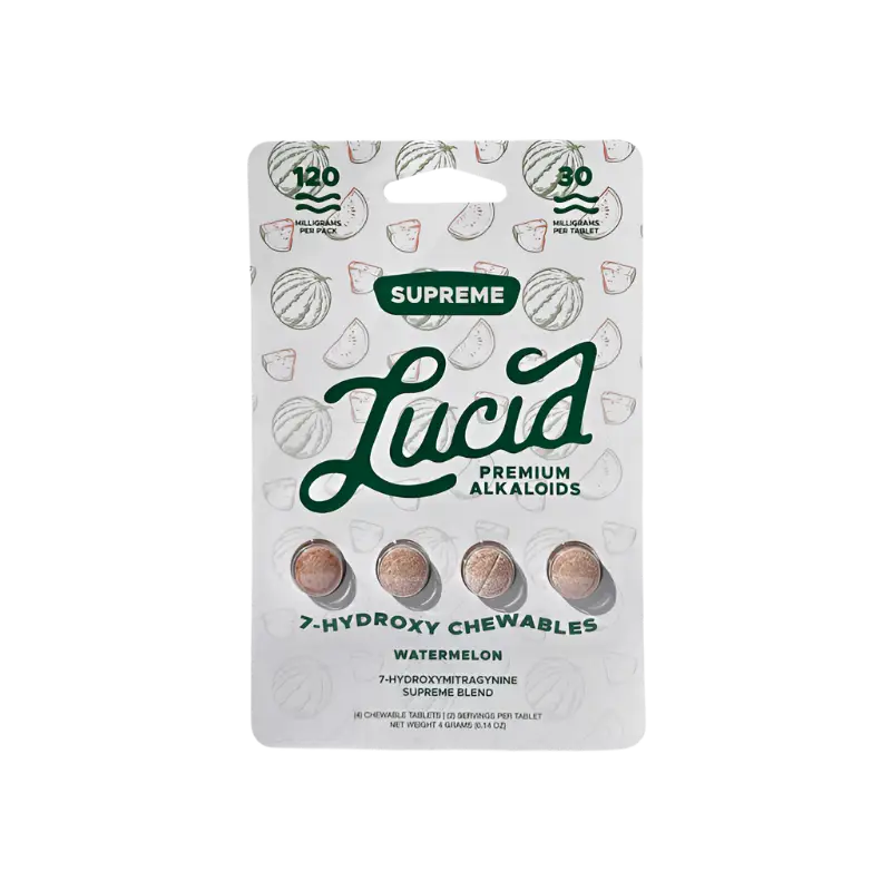 Lucid 7-Hydroxymitragynine Chewable Tablets – Supreme Blend 30mg - 4ct