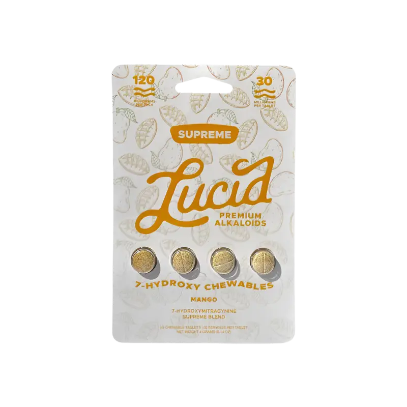 Lucid 7-Hydroxymitragynine Chewable Tablets – Supreme Blend 30mg - 4ct