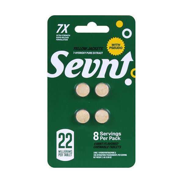 Sevn 7-Hydroxymitragynine + Pseudo 22mg Tablets 4ct