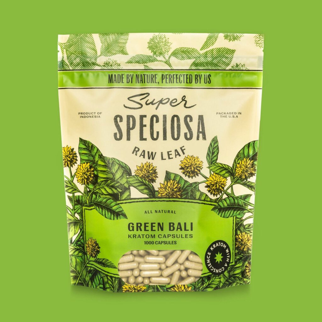 Super Speciosa Green Bali Kratom Capsules