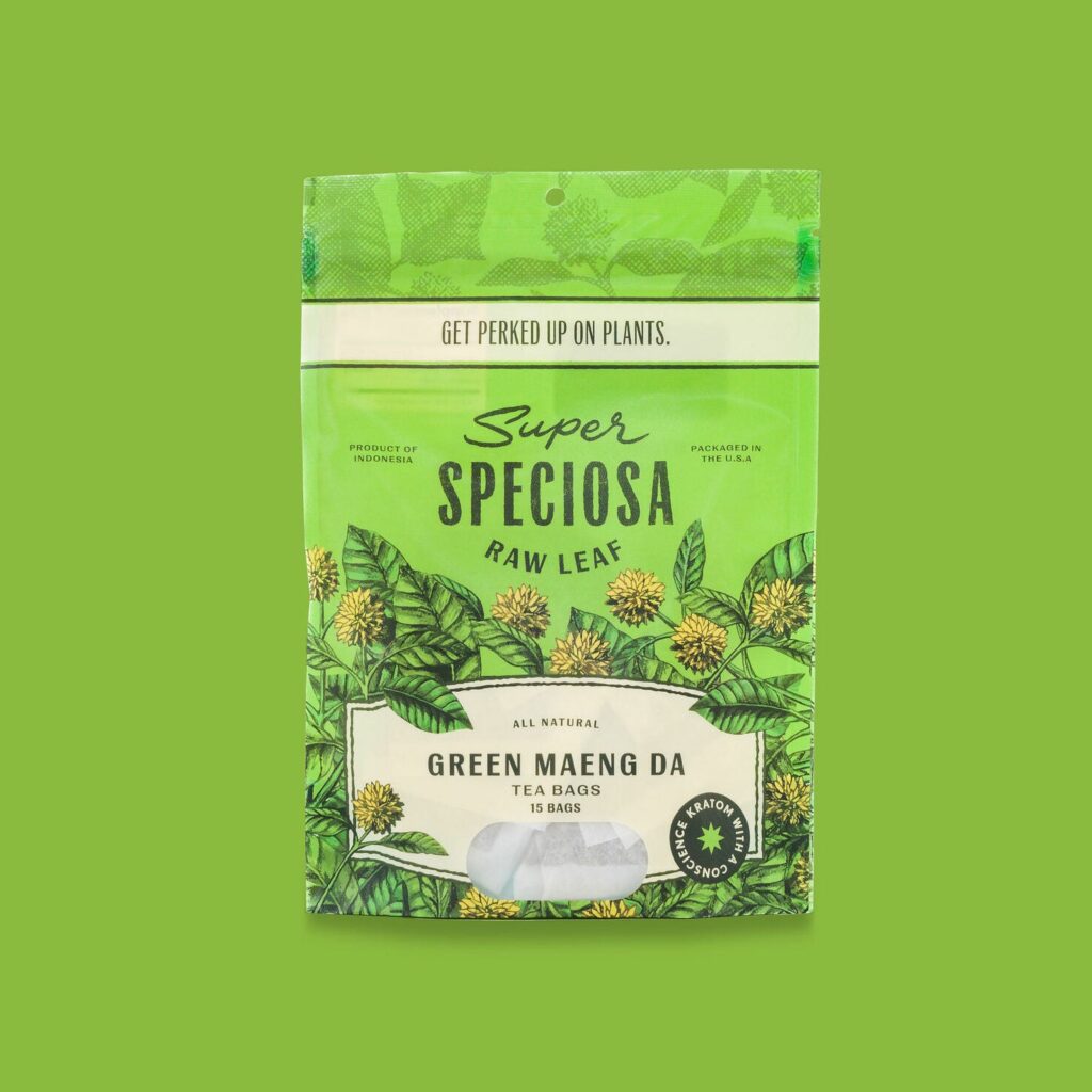 Super Speciosa Green Maeng Da Kratom Tea Bags