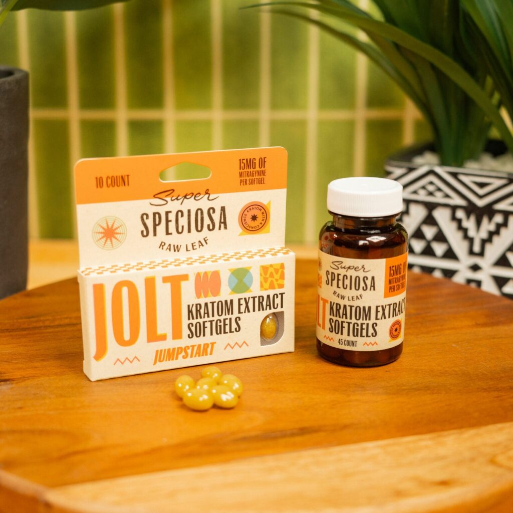 Super Speciosa Jolt Kratom Extract Soft Gels