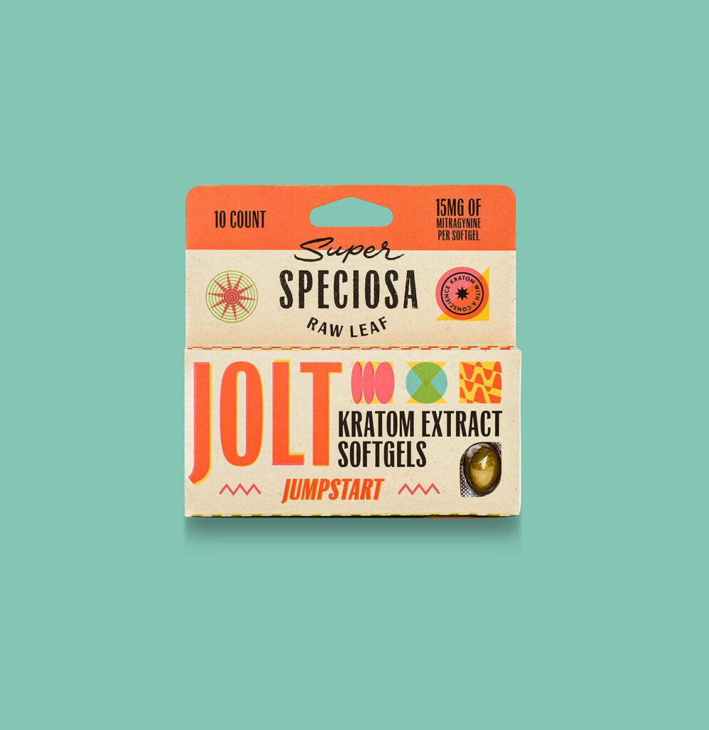 Super Speciosa Jolt Kratom Extract Soft Gels