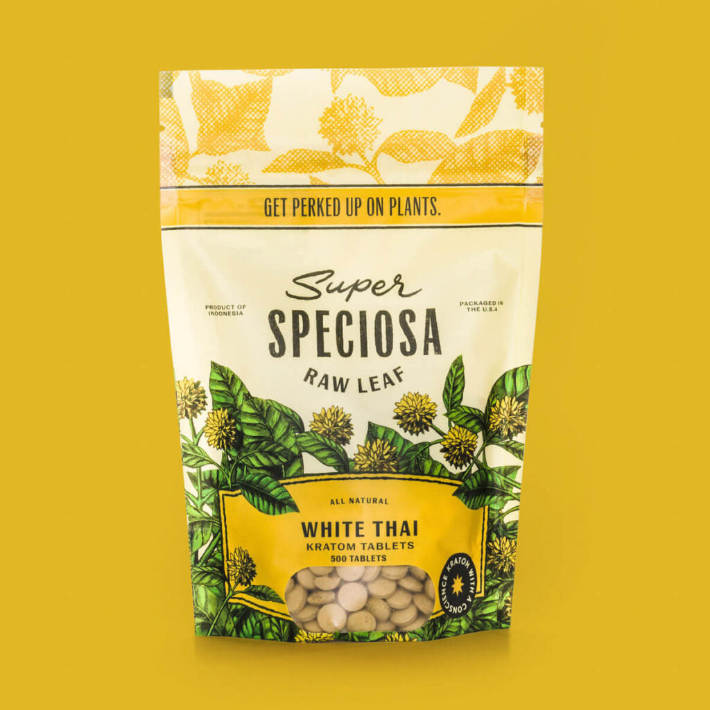 Super Speciosa White Thai Kratom Tablets