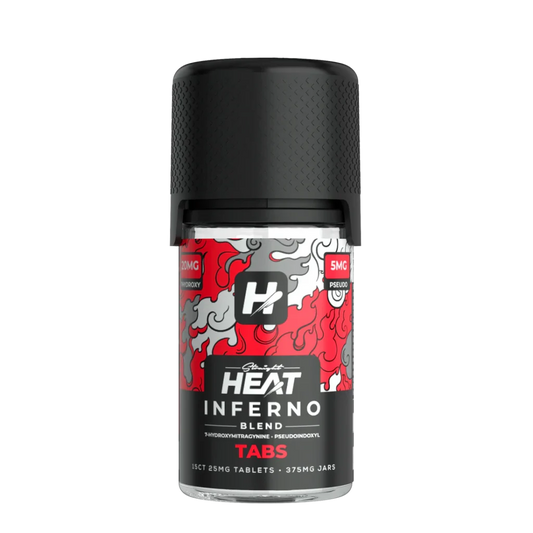 StraightHeat – Heat Inferno Hydroxy + Pseudo Blend Tabs (15ct / 375mg)