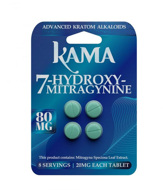 Kama 7-Hydroxymitragynine 80mg Tablets | 4 Count