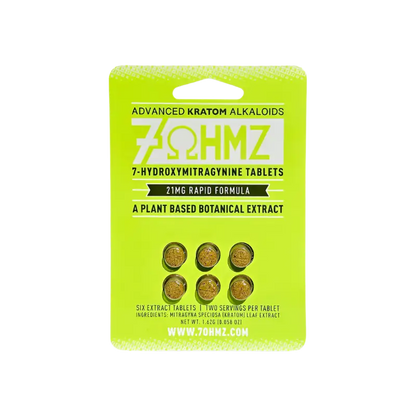7OHMZ 7-Hydroxymitragynine Tabs Rapid Release 21mg per Tablet 6ct