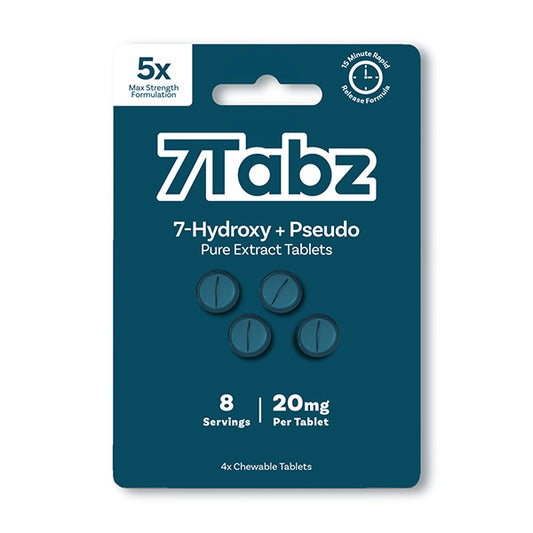 7Tabz 7-Hydroxymitragynine + Pseudo 5x Max Strength Formulation Tablets 20mg 4 Count