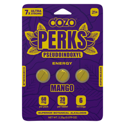 Dozo Perks Pseudoindoxyl Chewable Tablets 20mg Ultra Strong