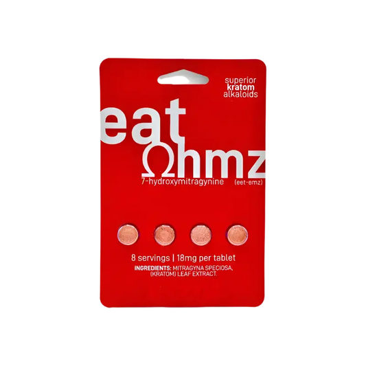 Eat Ohmz 7-Hydroxymitragynine Tabs 18mg per Tablet 4ct