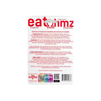 Eat Ohmz 7-Hydroxymitragynine Tabs Blend Red-OH+11-OH+7OH 25mg per Tablet 4ct