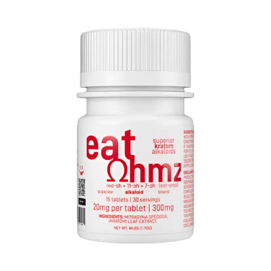 Eat Ohmz 7-Hydroxymitragynine Tabs Exodus Red OH + 11OH 20mg per Tablet 15ct