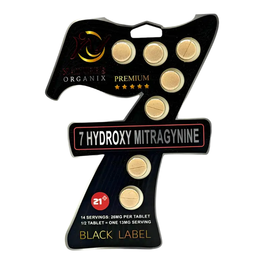 Nature’s Organix 7-Hydroxymitragynine Black Label Tabs 26mg Per Tablet 7ct