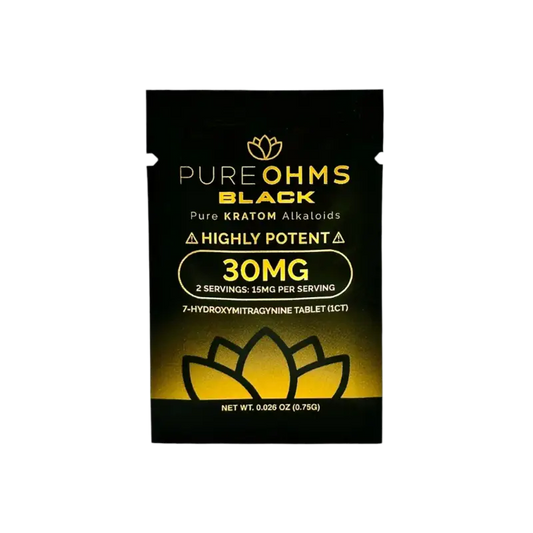 Pure OHMS 7-Hydroxymitragynine Tabs Black 30mg Per Tablet 1ct