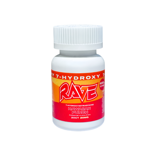 Rave 7-Hydroxymitragynine Chewable Tabs 20mg per Tablet 20ct – Hawaiian Punch