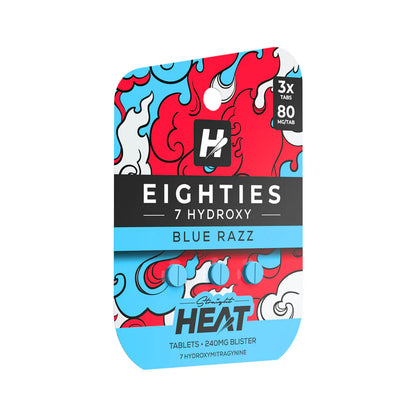 Straight Heat Kratom Eighties Edition High Potency 7 Hydroxy Tablet 80MG - 3ct