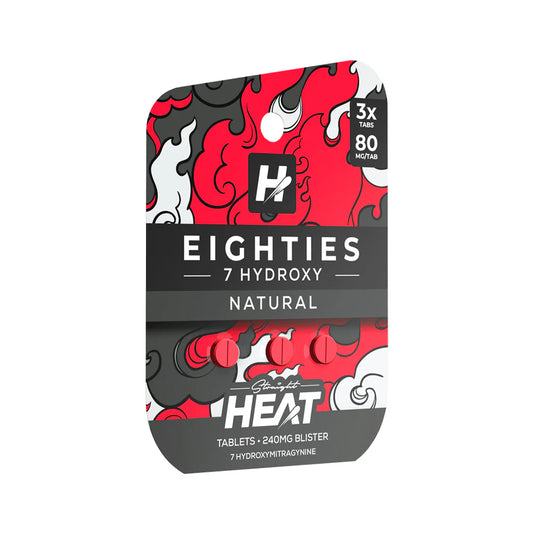 Straight Heat Kratom Eighties Edition High Potency 7 Hydroxy Tablet 80MG - 3ct