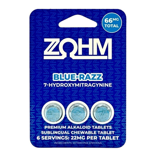 Zohm 7-OH Tablets 22mg Blue Razz – 3ct
