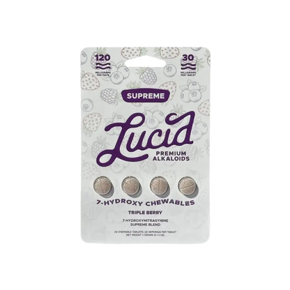 Lucid 7-Hydroxymitragynine Chewable Tablets – Supreme Blend 30mg - 4ct