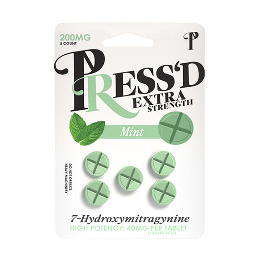 Press’d 7-Hydroxymitragynine EXTRA Strength Tablets 200mg