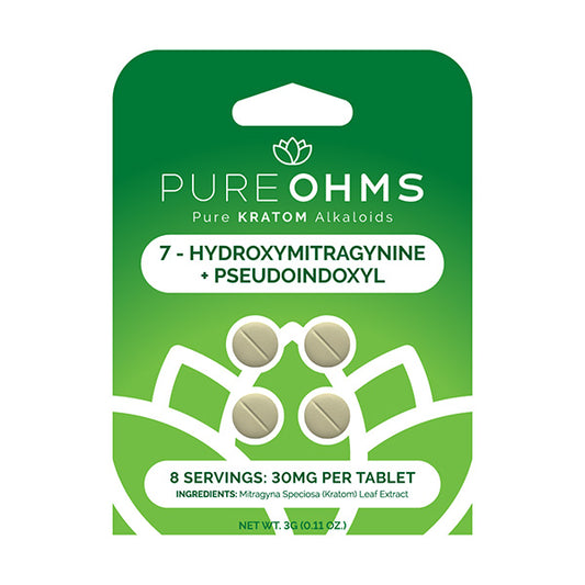 Pure OHMS 7-7-Hydroxymitragynine + Pseudoindoxyl Tablets | 8 Servings | 30mg