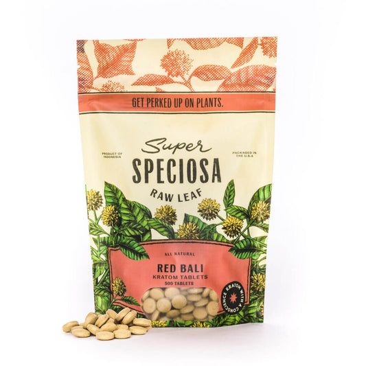 Super Speciosa Red Bali Kratom Tablets