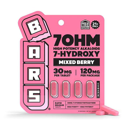 TRE House 7OHM Bars – 7-Hydroxy High Potency Alkaloids (120mg) – 4ct